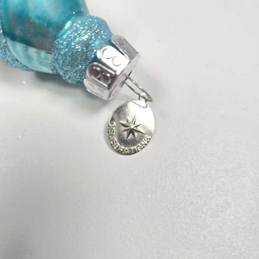 NICE Radko Celebrations Snowman Glitter Sparkle‎ Miniature Mini Ornament 2013 S2